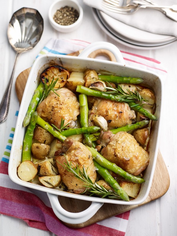 British Asparagus One-Pan Spring Chicken